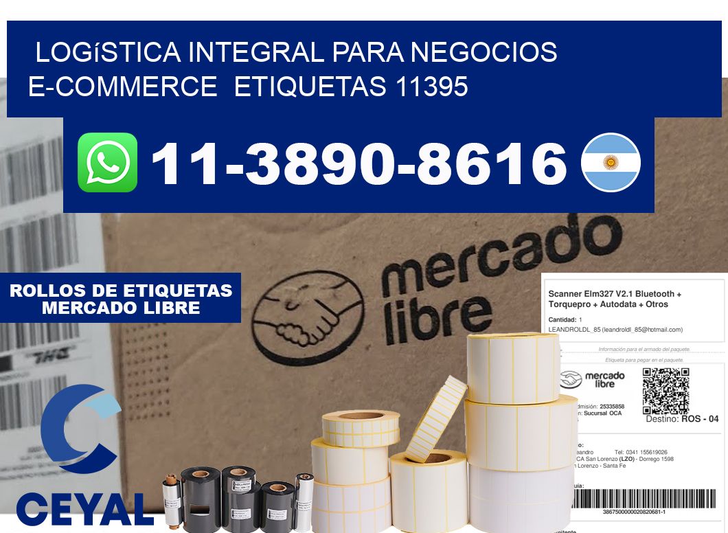 Logística integral para negocios e-commerce etiquetas 11395