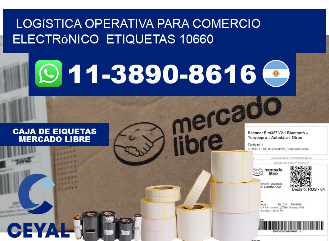 Logística operativa para comercio electrónico  etiquetas 10660