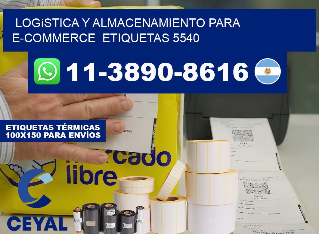 Logística y almacenamiento para e-commerce  etiquetas 5540