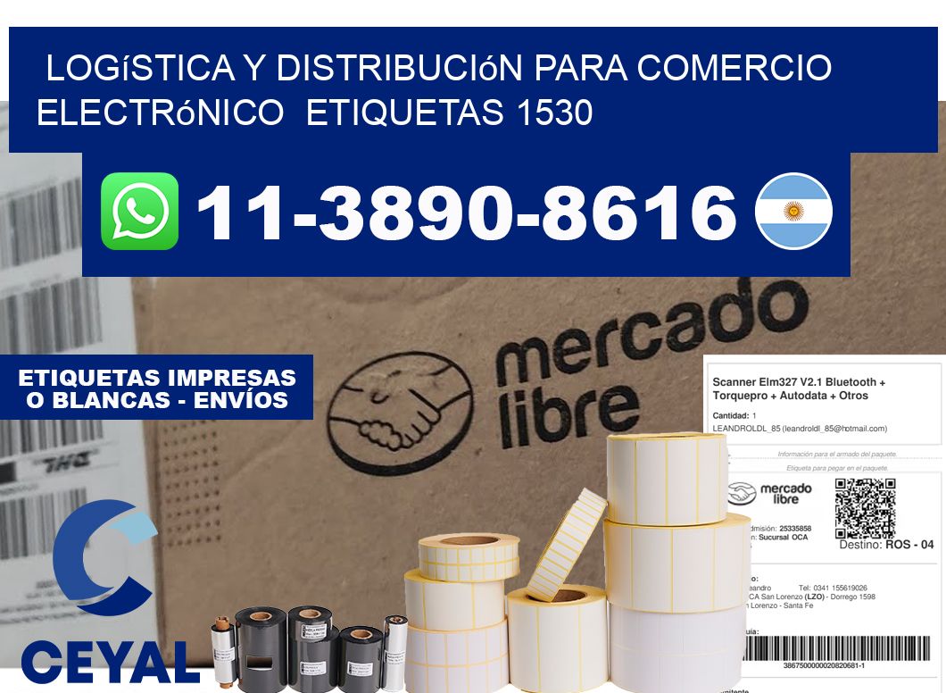 Logística y distribución para comercio electrónico  etiquetas 1530