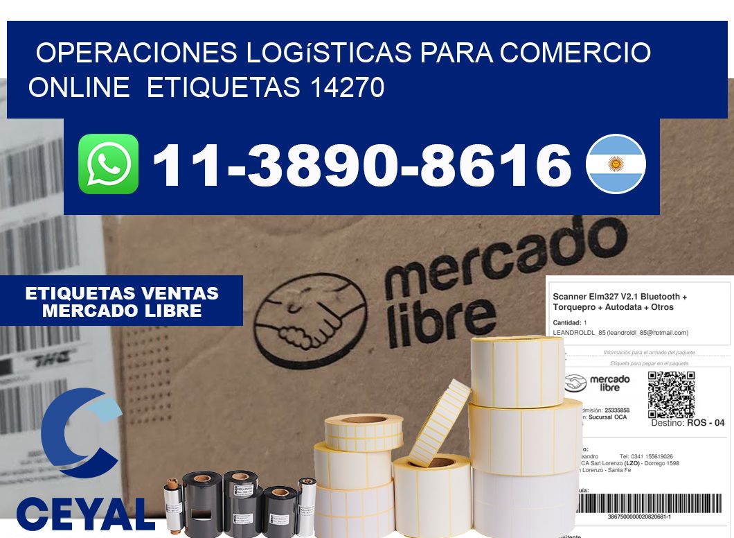 Operaciones logísticas para comercio online  etiquetas 14270