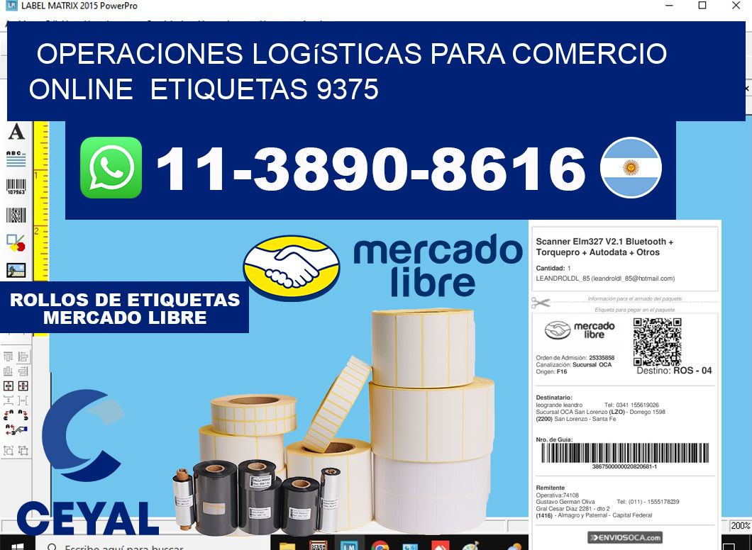 Operaciones logísticas para comercio online  etiquetas 9375
