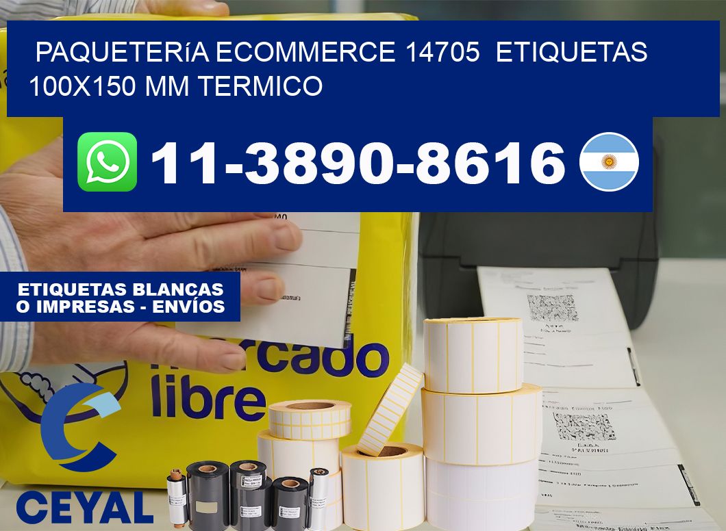 Paquetería eCommerce 14705  etiquetas 100×150 mm termico