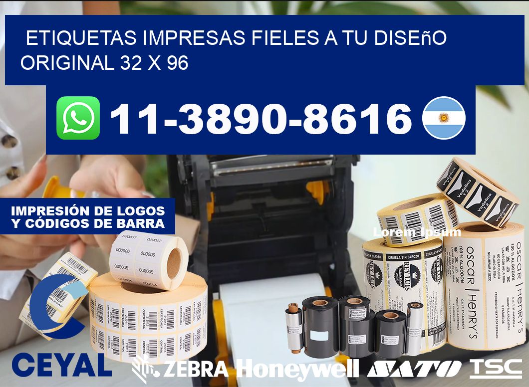 etiquetas impresas fieles a tu diseño original 32 x 96