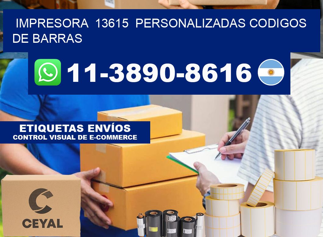 impresora  13615  personalizadas codigos de barras