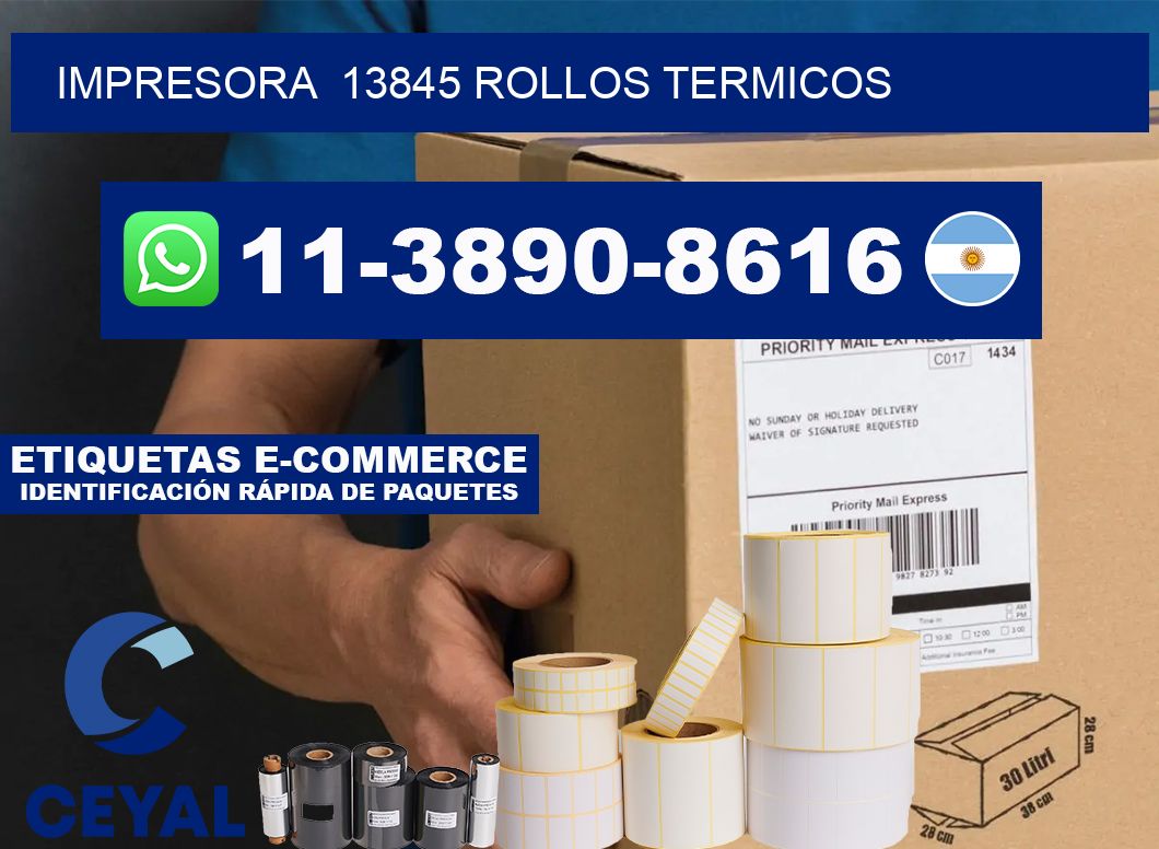 impresora  13845 rollos termicos