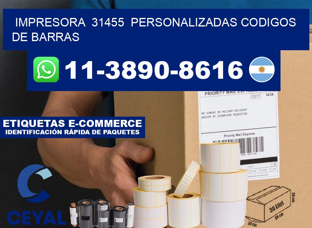 impresora 31455 personalizadas codigos de barras