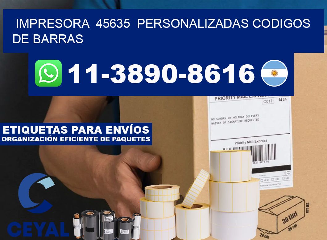 impresora  45635  personalizadas codigos de barras