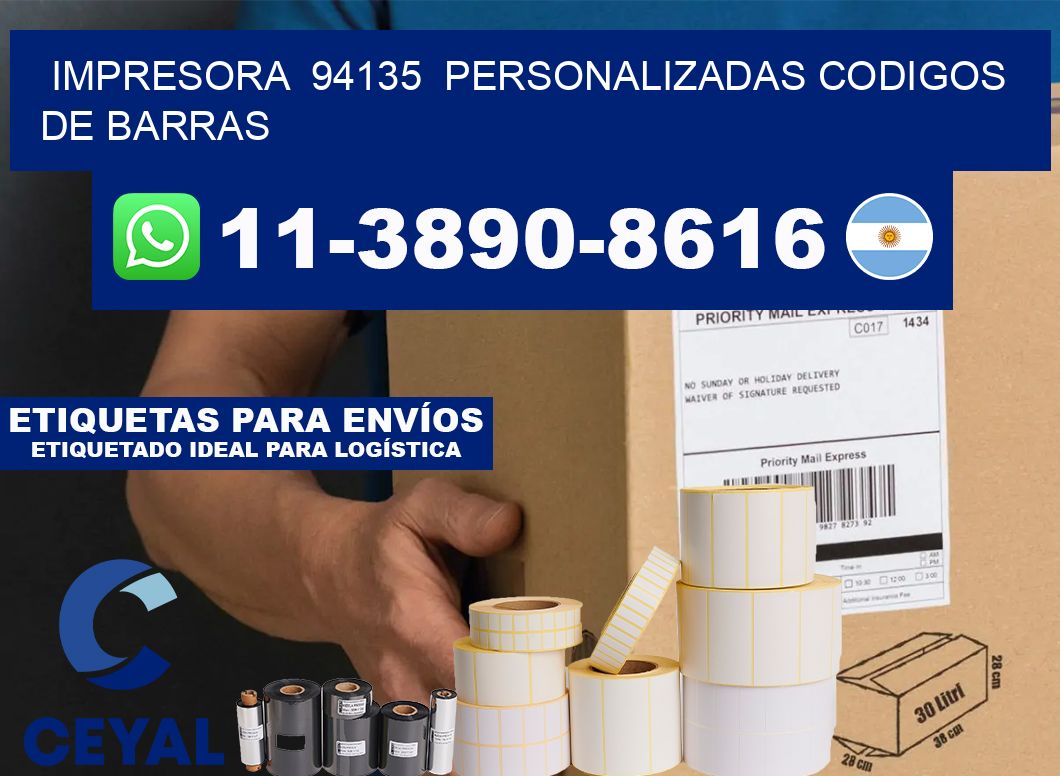 impresora  94135  personalizadas codigos de barras