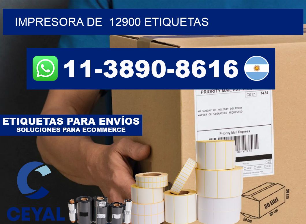 impresora de 12900 etiquetas