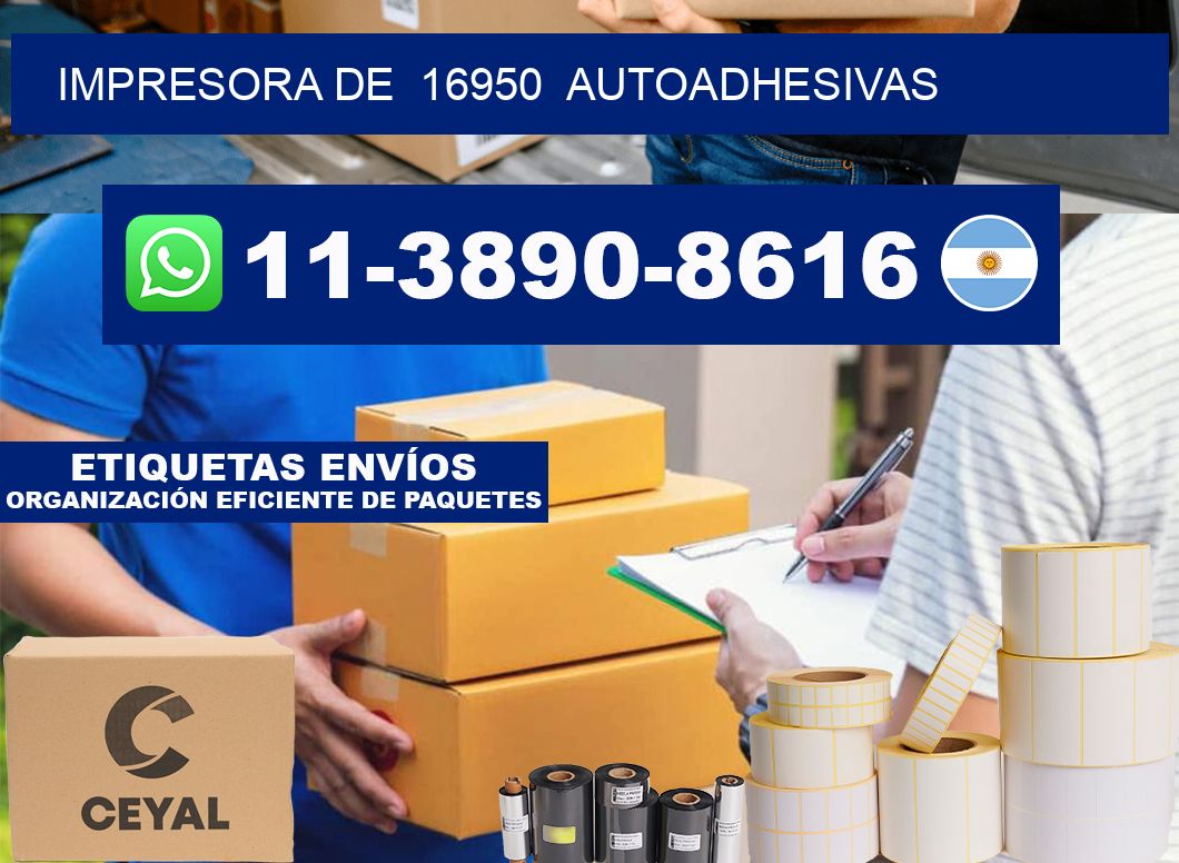 impresora de 16950 autoadhesivas