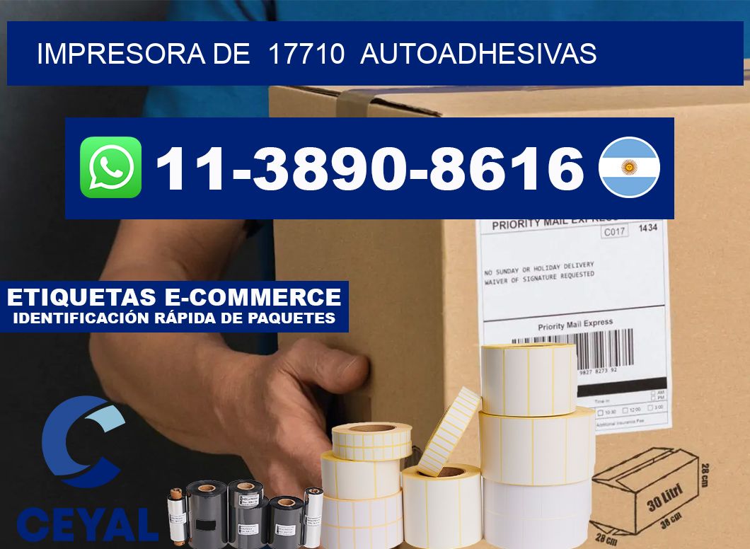 impresora de  17710  autoadhesivas