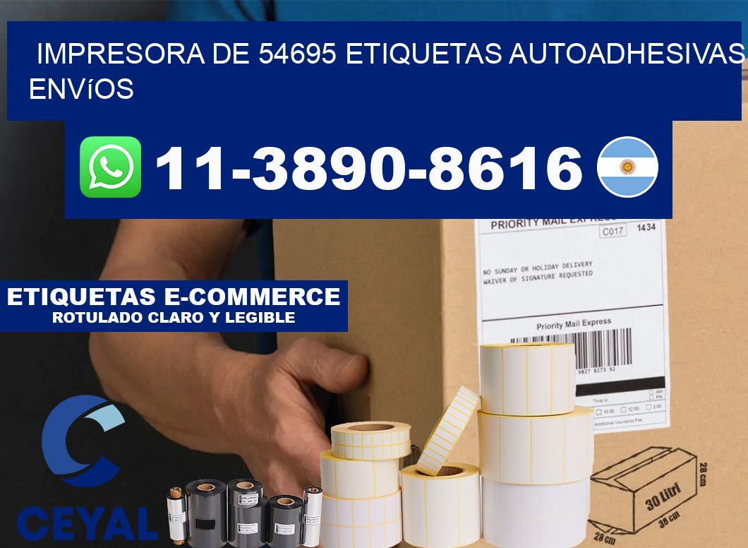 impresora de 54695 etiquetas autoadhesivas envíos