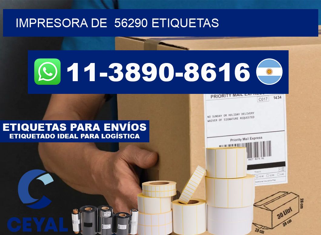 impresora de  56290 etiquetas