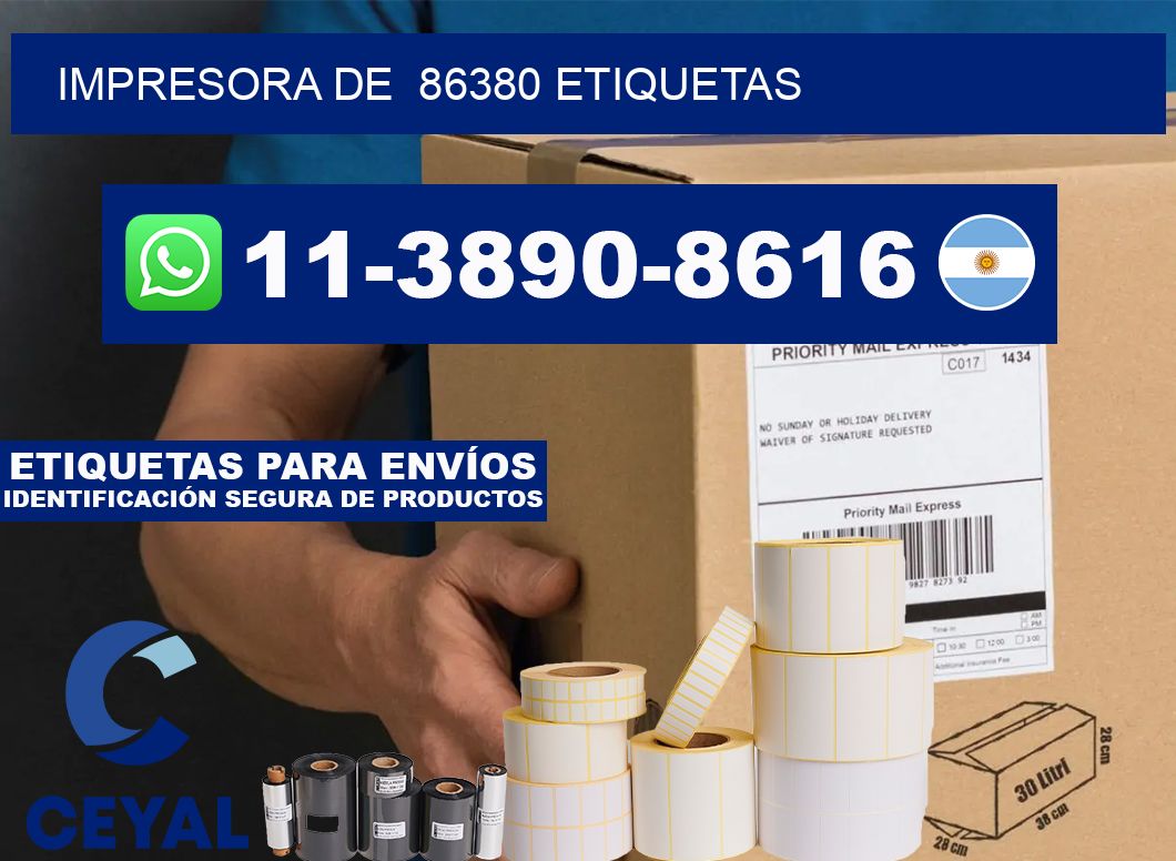 impresora de  86380 etiquetas
