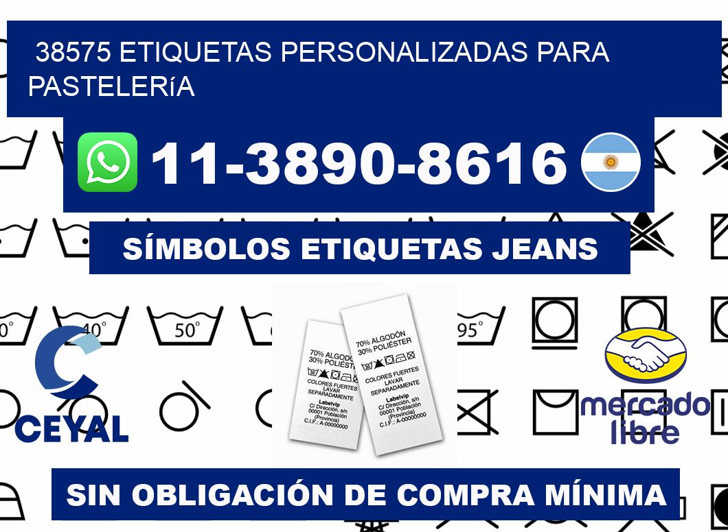 38575 etiquetas personalizadas para pastelería