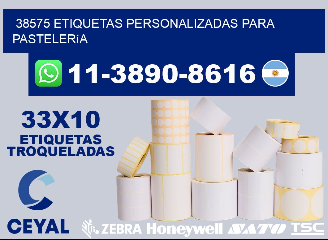 38575 etiquetas personalizadas para pastelería