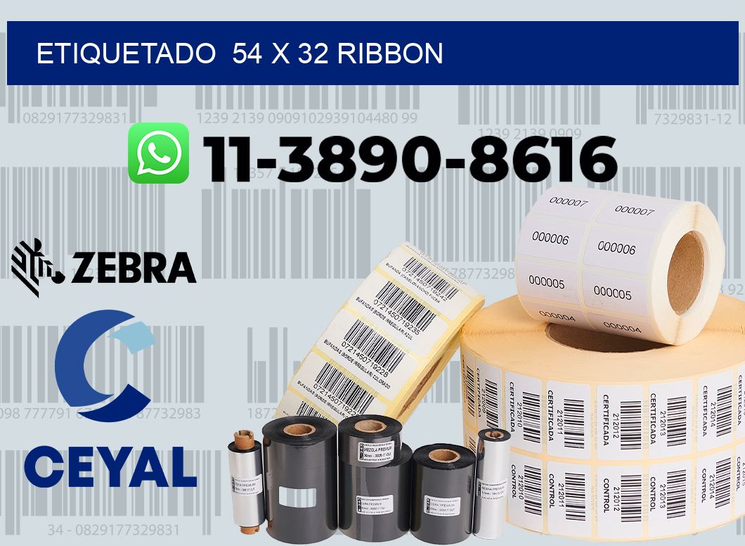Etiquetado  54 x 32 ribbon