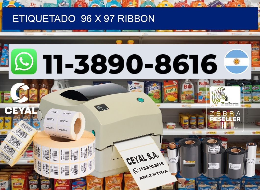 Etiquetado 96 x 97 ribbon