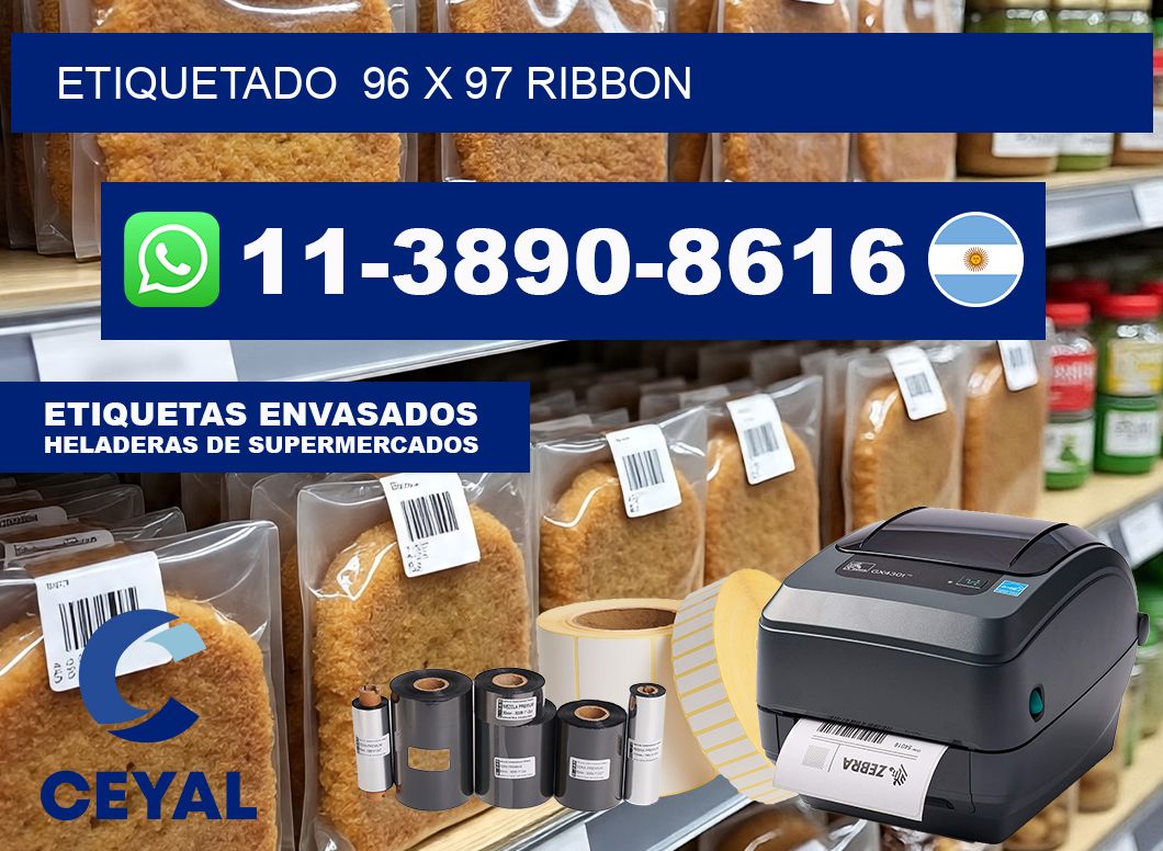 Etiquetado  96 x 97 ribbon