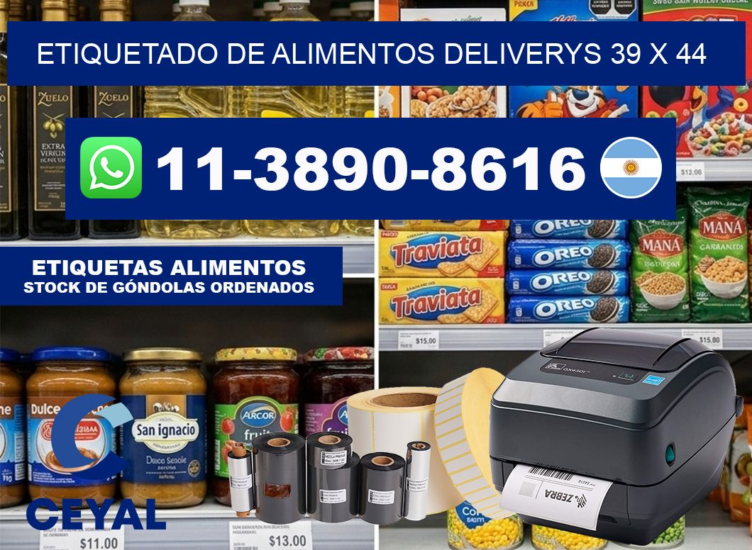 Etiquetado de alimentos deliverys 39 x 44