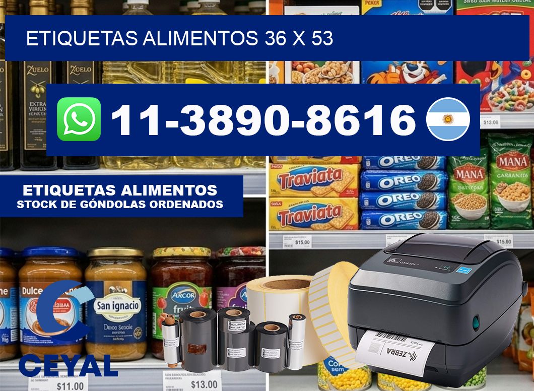 Etiquetas alimentos 36 x 53