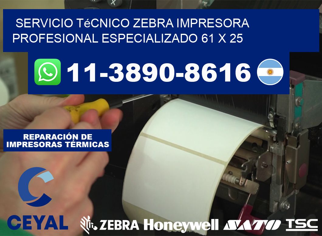Servicio Técnico Zebra Impresora Profesional Especializado 61 x 25