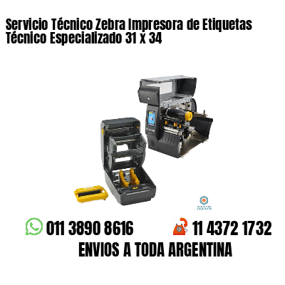 Servicio Técnico Zebra Impresora de Etiquetas Técnico Especializado 31 x 34
