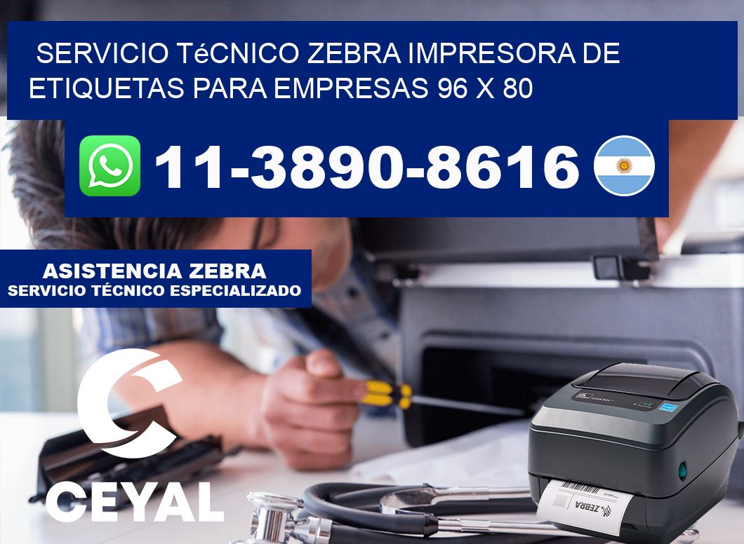 Servicio Técnico Zebra Impresora de Etiquetas para Empresas 96 x 80