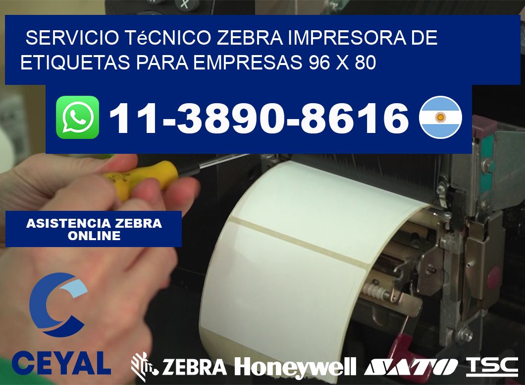 Servicio Técnico Zebra Impresora de Etiquetas para Empresas 96 x 80