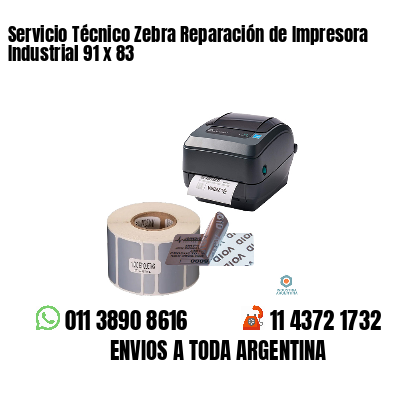 Servicio Técnico Zebra Reparación de Impresora Industrial 91 x 83