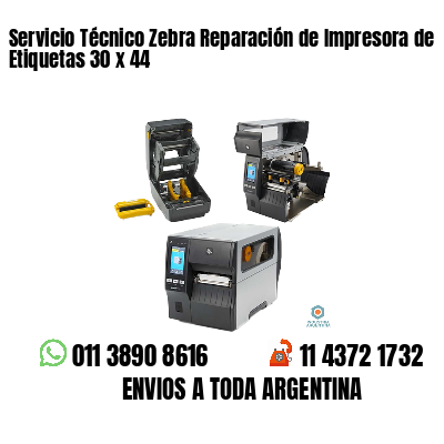 Servicio Técnico Zebra Reparación de Impresora de Etiquetas 30 x 44