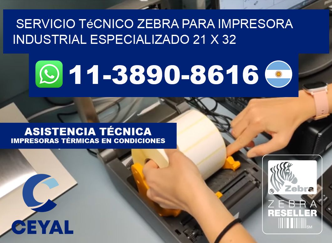 Servicio Técnico Zebra para Impresora Industrial Especializado 21 x 32