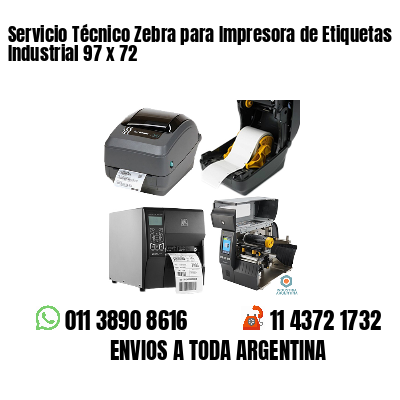 Servicio Técnico Zebra para Impresora de Etiquetas Industrial 97 x 72