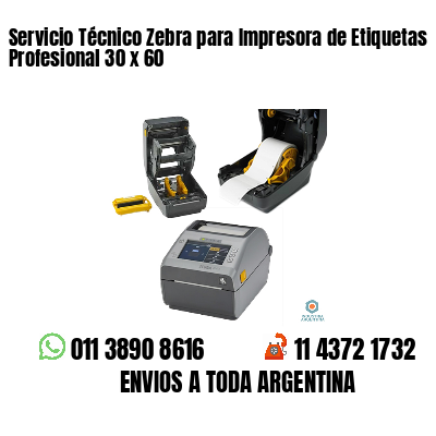 Servicio Técnico Zebra para Impresora de Etiquetas Profesional 30 x 60