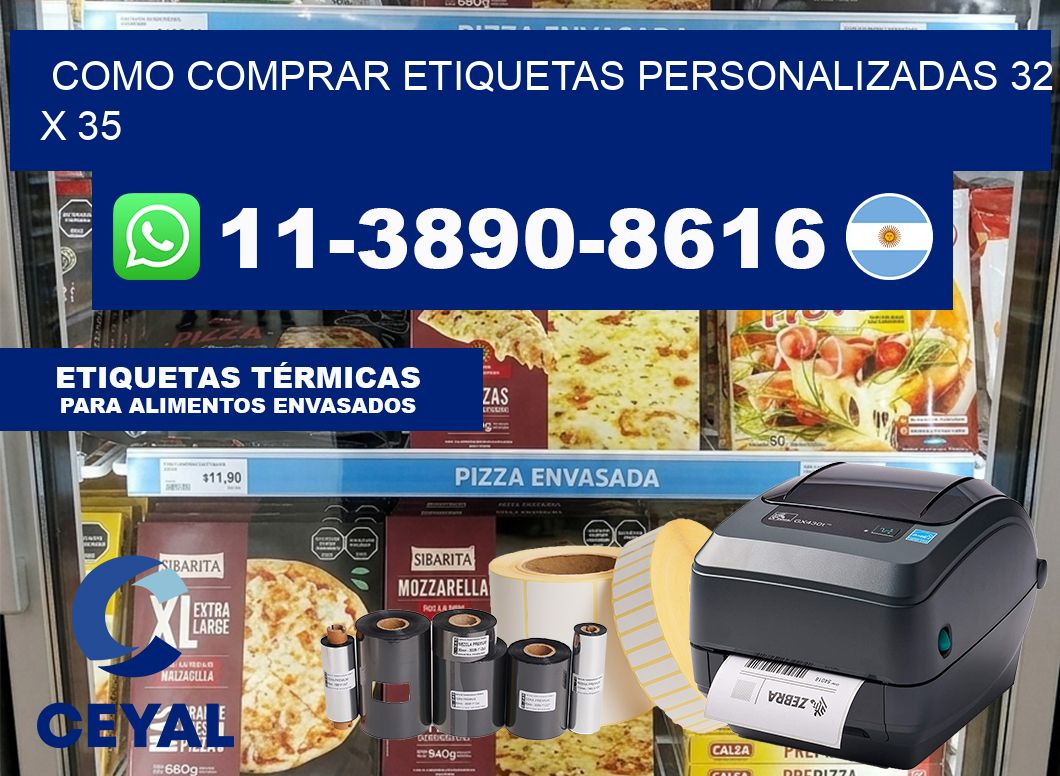 como comprar etiquetas personalizadas 32 x 35
