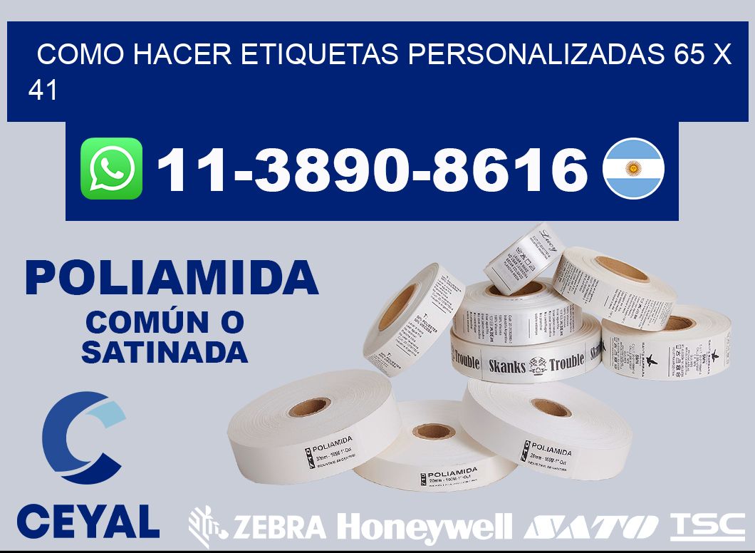 como hacer etiquetas personalizadas 65 x 41
