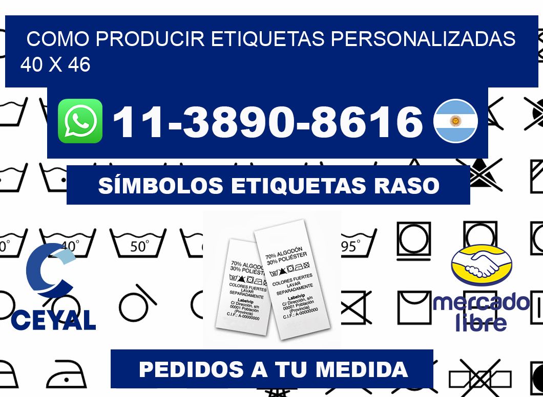 como producir etiquetas personalizadas 40 x 46