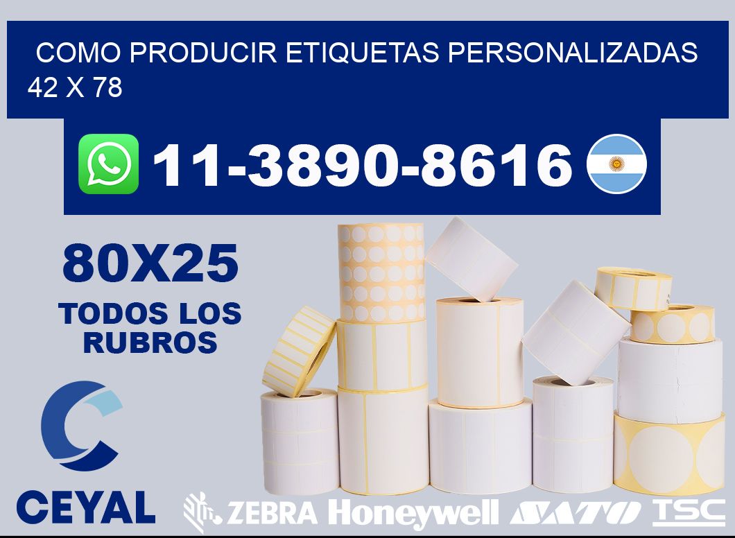 como producir etiquetas personalizadas 42 x 78