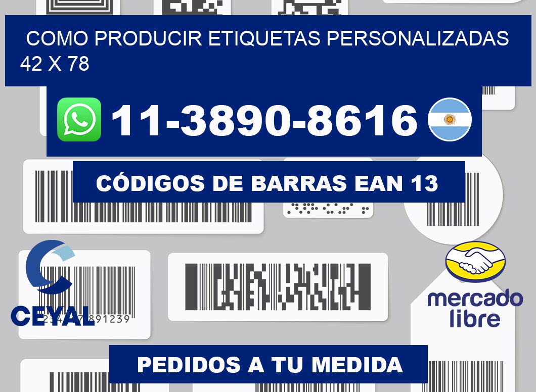 como producir etiquetas personalizadas 42 x 78