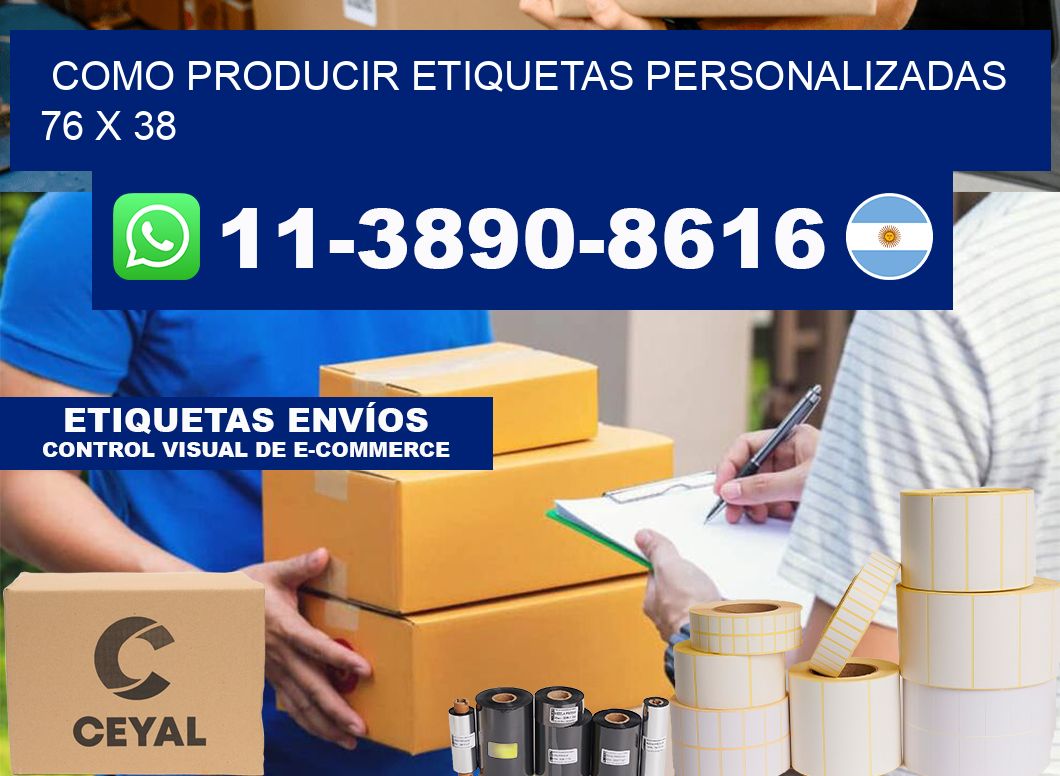 como producir etiquetas personalizadas 76 x 38