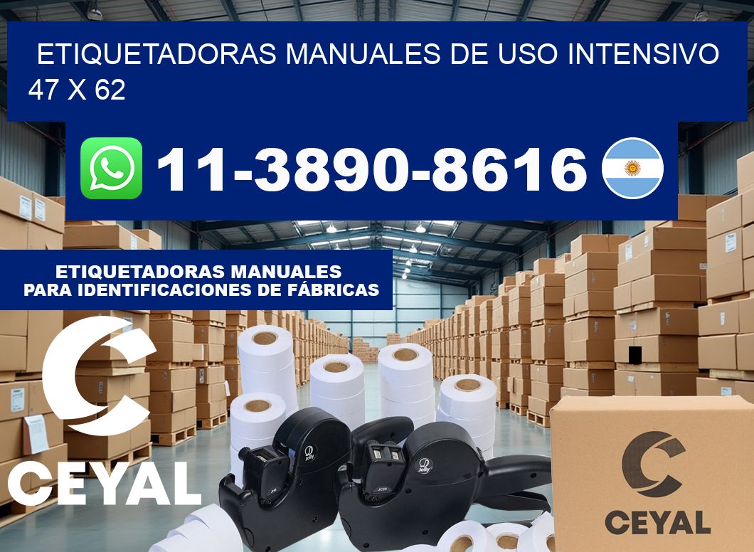 etiquetadoras manuales de uso intensivo 47 x 62