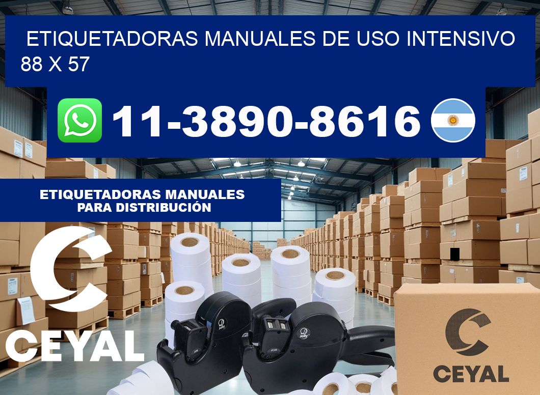 etiquetadoras manuales de uso intensivo 88 x 57