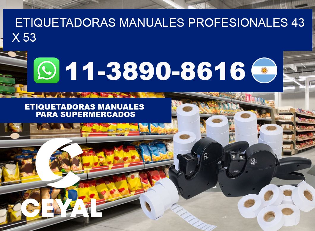 etiquetadoras manuales profesionales 43 x 53