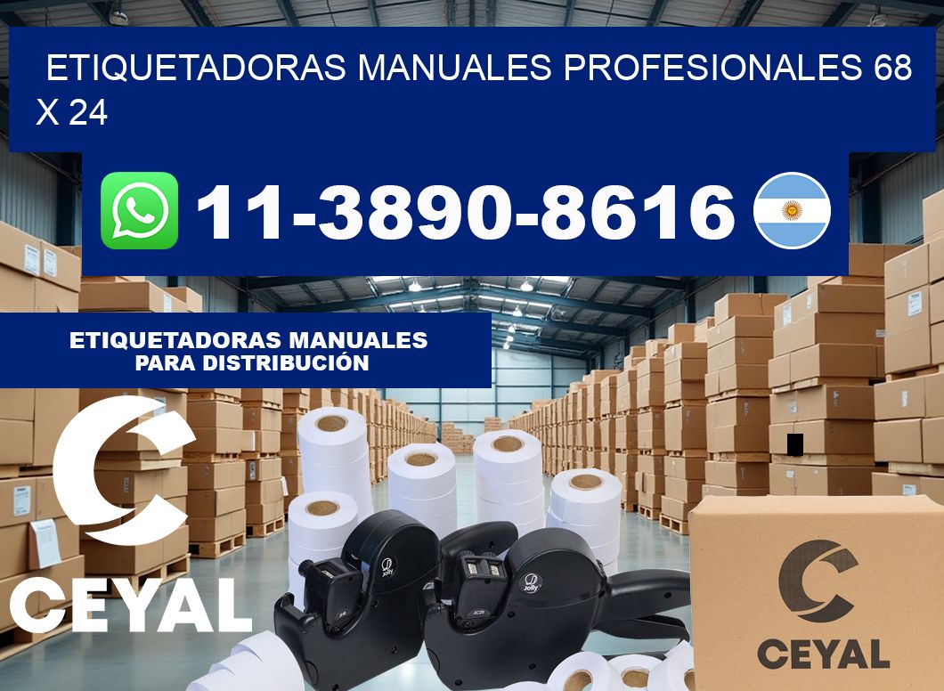 etiquetadoras manuales profesionales 68 x 24