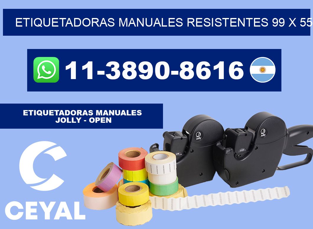 etiquetadoras manuales resistentes 99 x 55