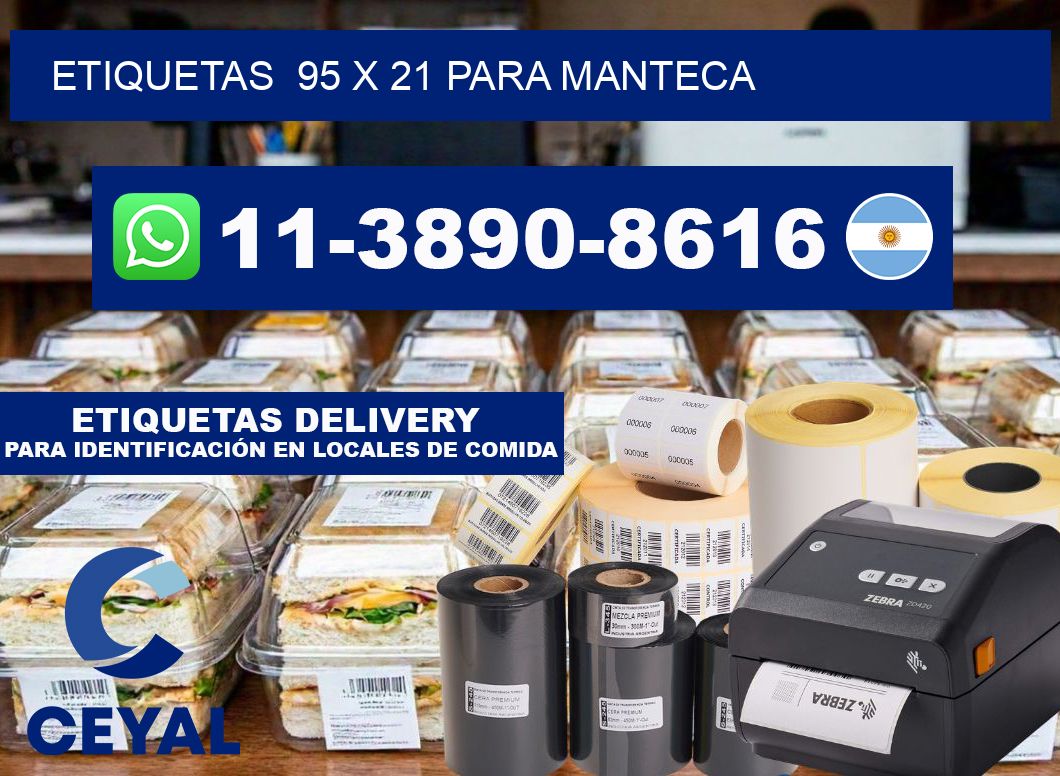 etiquetas 95 x 21 para Manteca