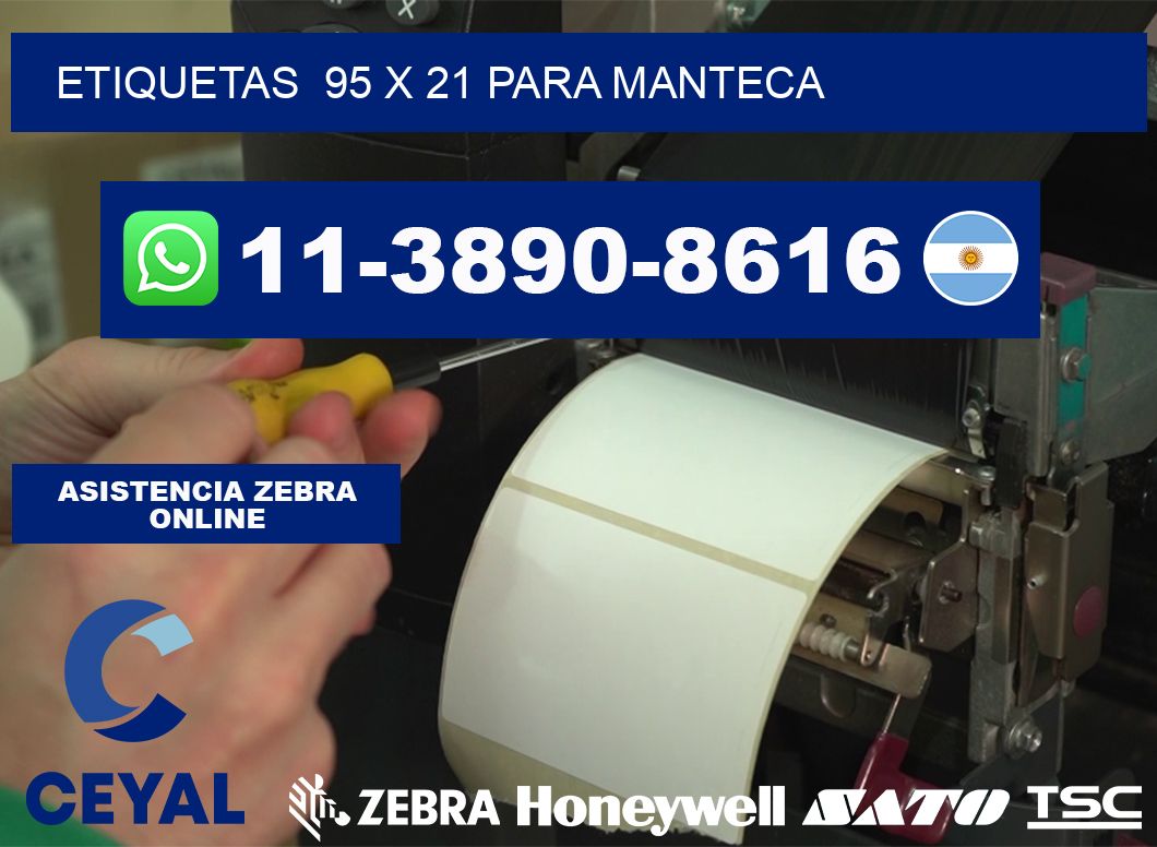 etiquetas 95 x 21 para Manteca