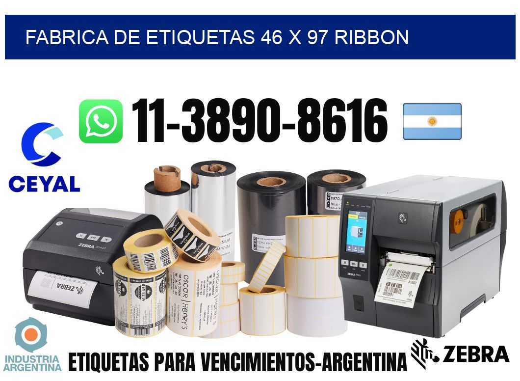 fabrica de etiquetas 46 x 97 ribbon