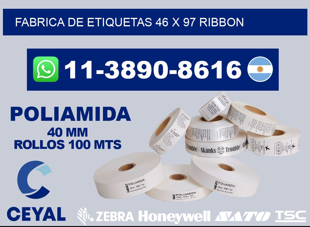 fabrica de etiquetas 46 x 97 ribbon